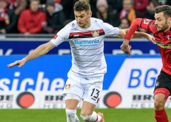 Zuletzt zweimal ohne Glück: Lucas Alario von Bayer Leverkusen