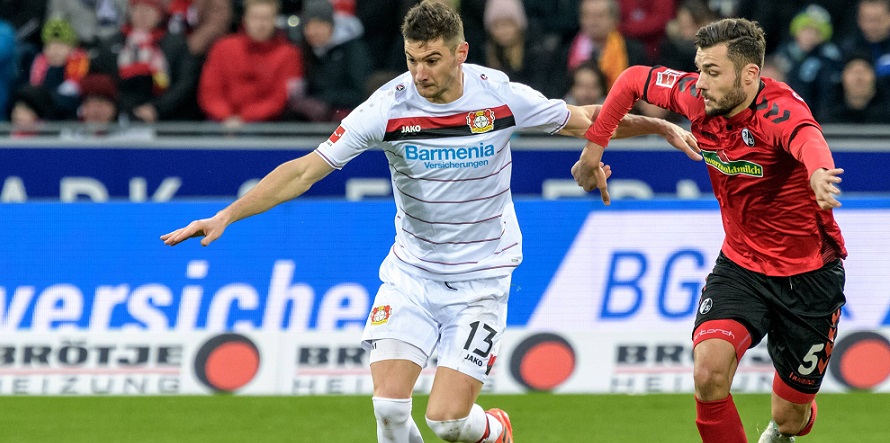 Zuletzt zweimal ohne Glück: Lucas Alario von Bayer Leverkusen