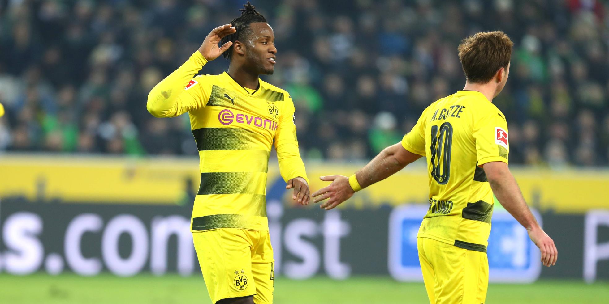 Michy Batshuayi und Mario Götze von Borussia Dortmund