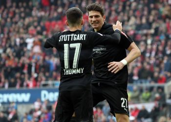 Mario Gomez und Erik Thommy, die Leistungsträger der VfB-Offensive