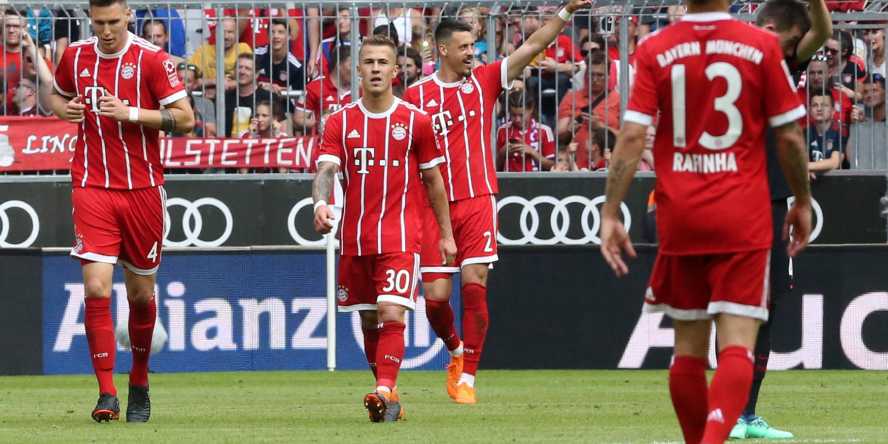 Der FC Bayern gewann am 32. Spieltag gegen Eintracht Frankfurt