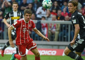 Vor dem 34. Spieltag in Topform: Müller und Vestergaard von Bayern und Gladbach