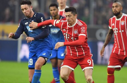 Auf dem Weg nach oben: Uth und Lewandowski von Schalke und Bayern