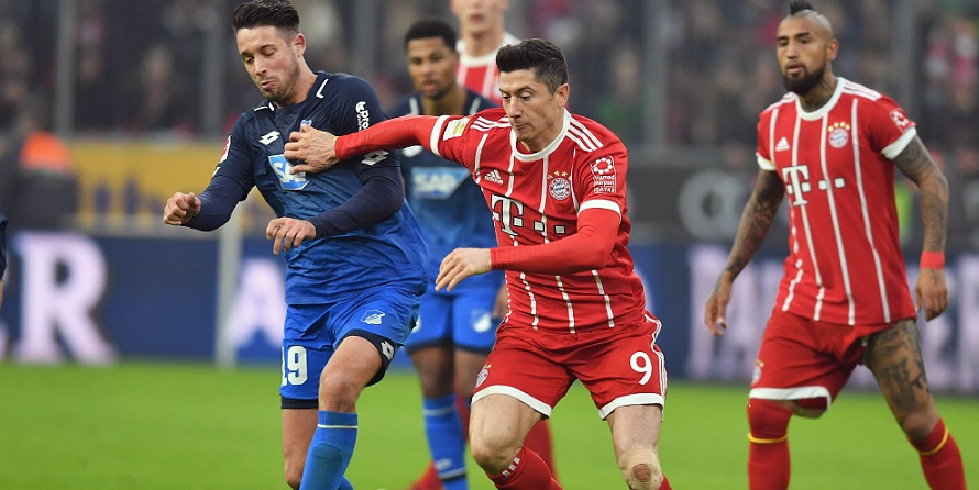 Auf dem Weg nach oben: Uth und Lewandowski von Schalke und Bayern