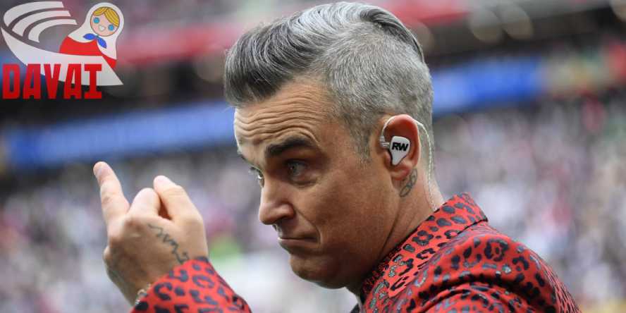 Robbie Williams trat vor dem Eröffnungsspiel der WM auf
