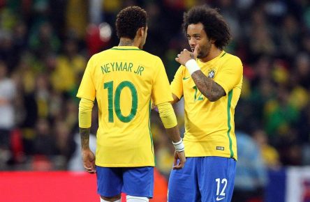 Brasiliens Stars Marcelo und Neymar