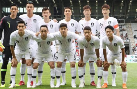 Die Nationalmannschaft von Südkorea