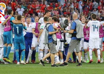 Russland gewinnt gegen Spanien bei der WM 2018