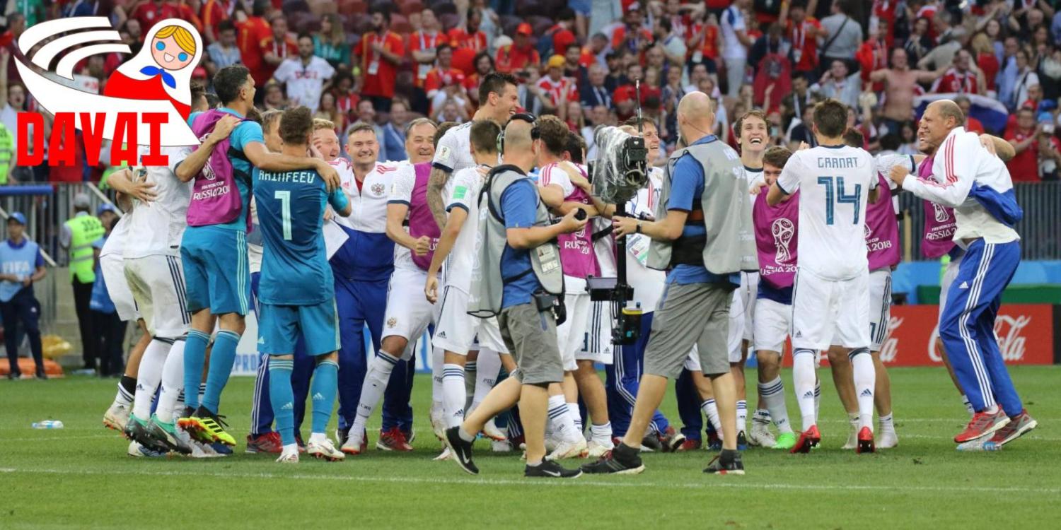 Russland gewinnt gegen Spanien bei der WM 2018