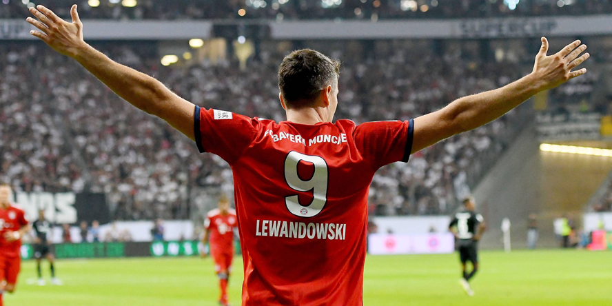 Robert Lewandowski traf im Supercup gegen Eintracht Frankfurt drei Mal.