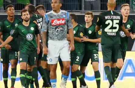Der VfL Wolfsburg besiegte den SSC Neapel mit 3:1.