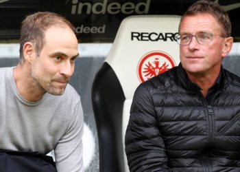 Ralf Rangnick und Olaf Mintzlaf müssen mit RB Leipzig jetzt die Kurve kriegen.