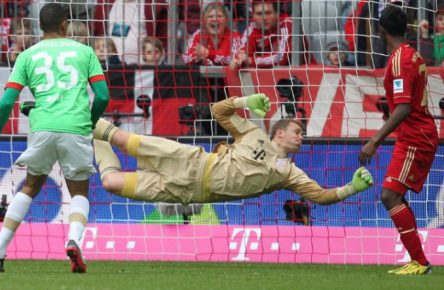 Flog am 25. Spieltag 12/13 zweimal vergeblich: Bayern-Keeper Manuel Neuer