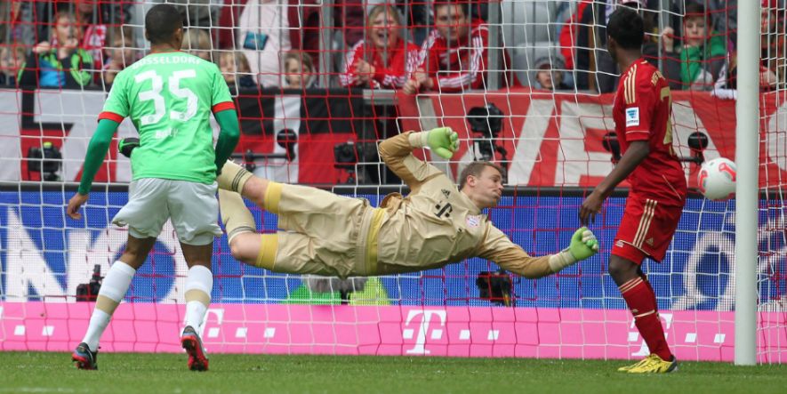 Flog am 25. Spieltag 12/13 zweimal vergeblich: Bayern-Keeper Manuel Neuer