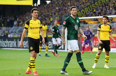 Daniel Ginczek vopm VfL Wolfsburg beim Auswärtsspiel in Dortmund