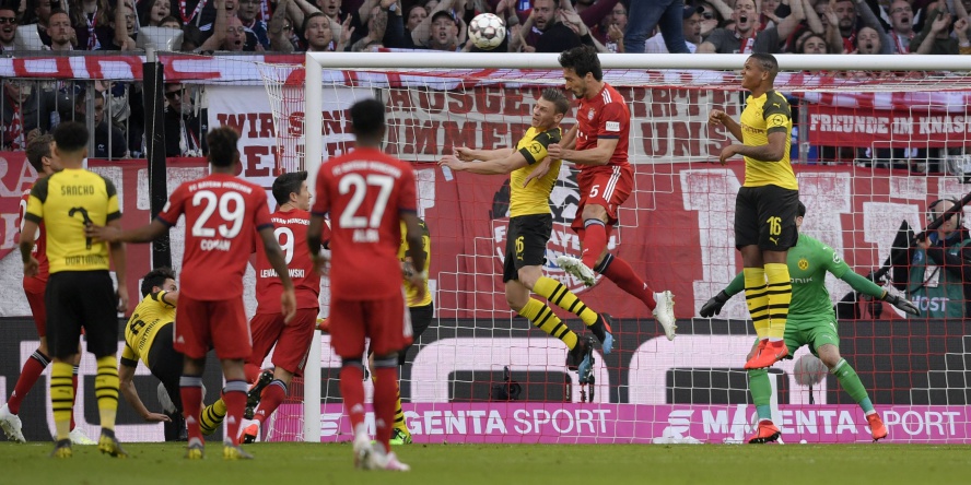 Der FC Bayern und Borussia Dortmund kämpfen am 34. Spieltag um die Meisterschaft.
