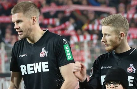 Simon Terodde und Florian Kainz (1. FC Köln)