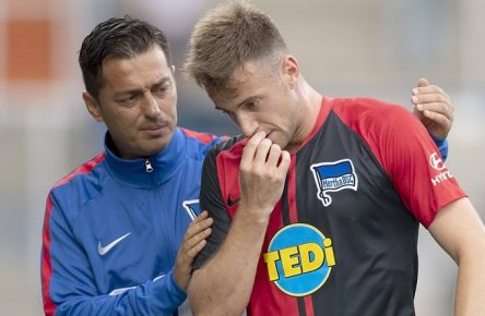 Lukas Klünter mit Trainer Ante Covic