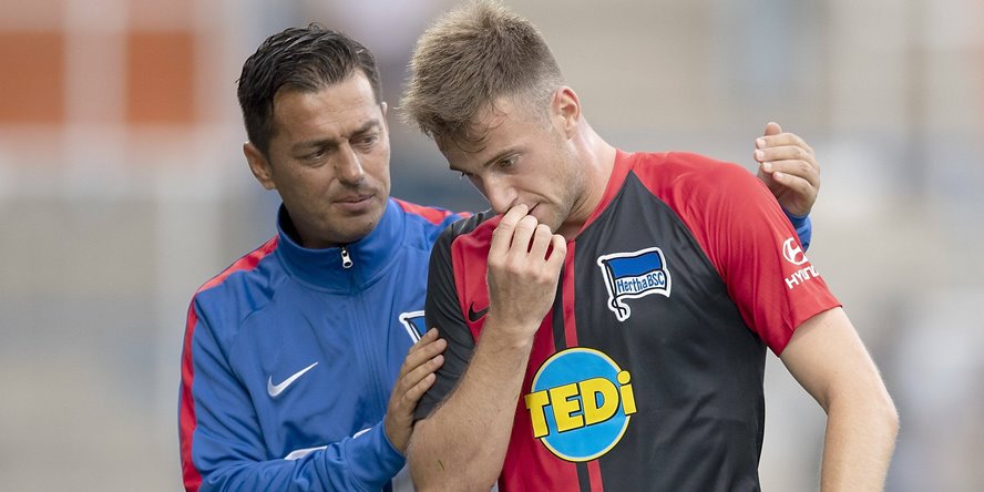 Lukas Klünter mit Trainer Ante Covic