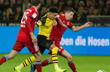 Thomas Müller, Jadon Sancho und Robert Lewandowski