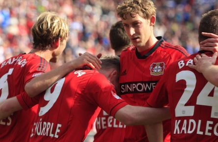 Stefan Kießling und Andre Schürrle (verdeckt) rasierten damals die TSG.