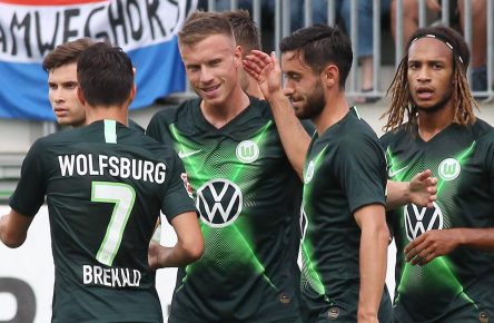 Yannick Gerhardt trifft beim 8:1-Sieg des VfL Wolfsburg