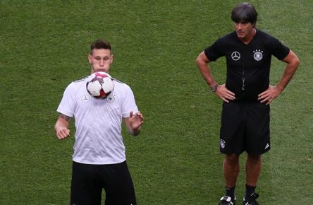 Niklas Süle (Deutschland Germany), Bundestrainer Joachim Loew (Deutschland Germany) - cs 31.08.2017: Abschlusstraining Deutschland in Prag, Marriott Hotel

Niklas Süle Germany Germany German coach Joachim Loew Germany Germany CS 31 08 2017 Conclusion of training Germany in Prague Marriott Hotel