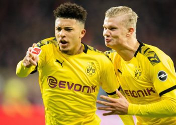 Jadon Sancho und Erling Haaland von Borussia Dortmund