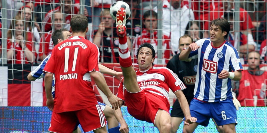 Luca Toni traf gegen Hertha BSC drei Mal.