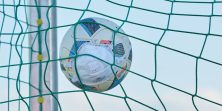 Marktoberdorf, Germany, 10th May , 2020. Symbol photo mouth protection in football against the danger of a corona infection.