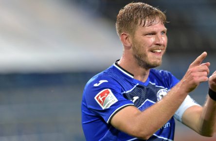 Wie oft jubelt Fabian Klos von Arminia Bielefeld in der Bundesliga?