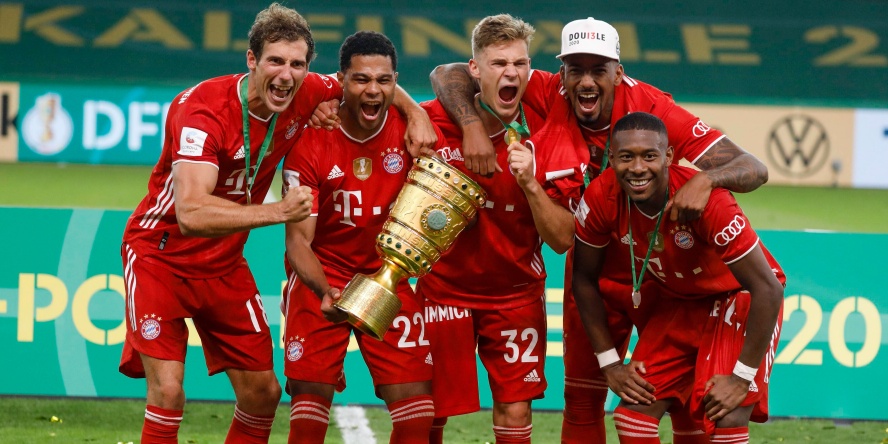 Der FC Bayern feierte in der Saison 2019/20 das Double.