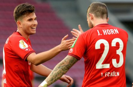 Elvis Rexhbecaj und Jannes Horn vom 1. FC Köln