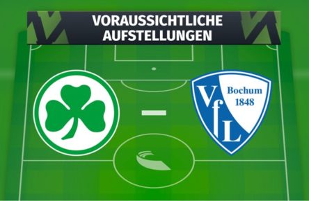 Aufstellungen Fürth Bochum