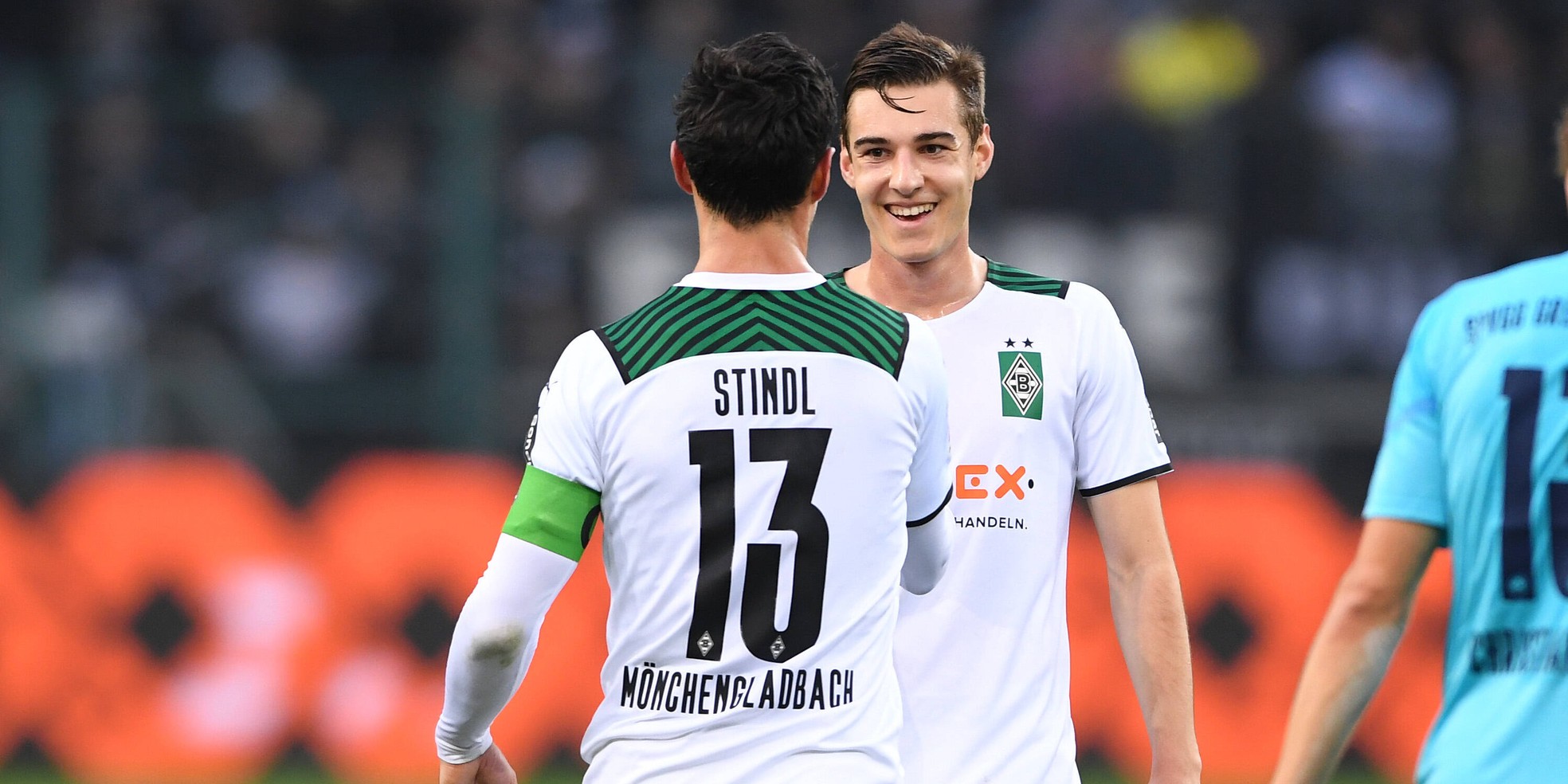 Florian Neuhaus und Lars Stindl von Borussia Mönchengladbach