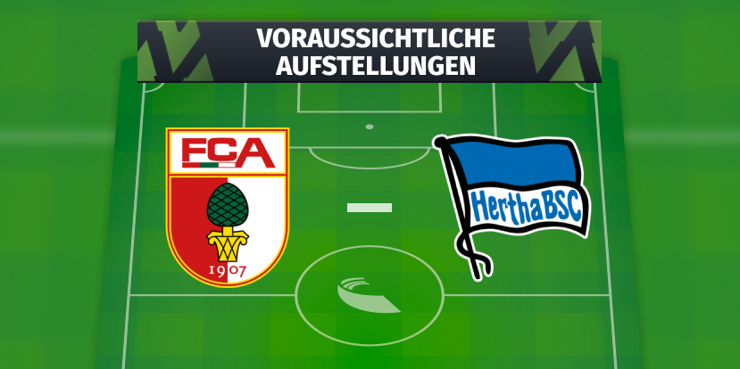Voraussichtliche Aufstellungen: FC Augsburg - Hertha BSC