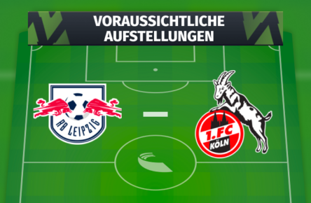 RB Leipzig - 1. FC Köln: Die voraussichtlichen Aufstellungen