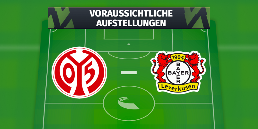 1. FSV Mainz 05 - Bayer 04 Leverkusen: Die voraussichtlichen Aufstellungen