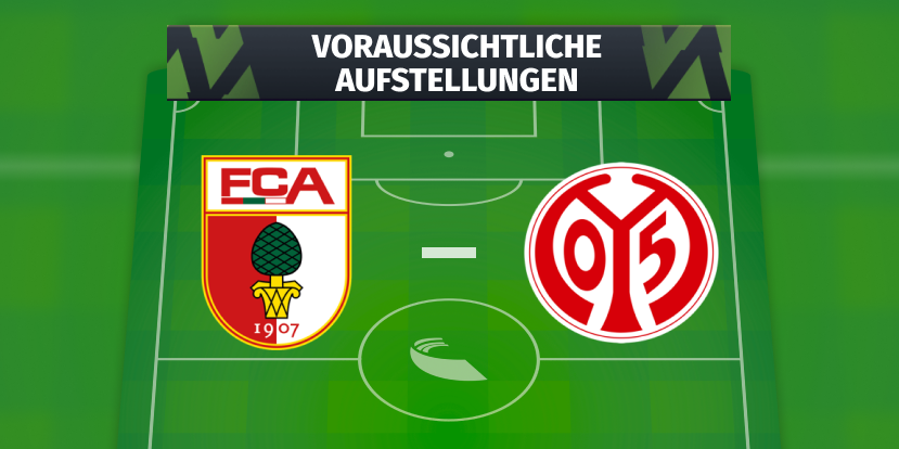 FC Augsburg - 1. FSV Mainz 05: Die voraussichtlichen Aufstellungen am 3. Spieltag