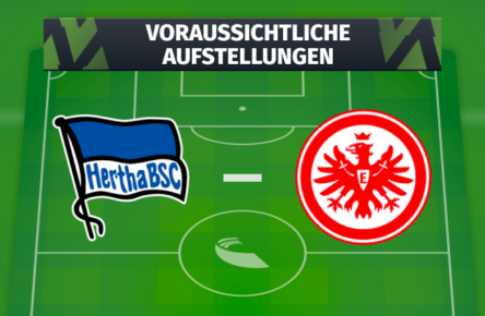 Hertha BSC - Eintracht Frankfurt: Die voraussichtlichen Aufstellungen