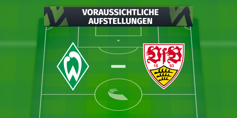 SV Werder Bremen - VfB Stuttgart: Die voraussichtlichen Aufstellungen