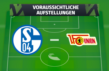 FC Schalke 04 - 1. FC Union Berlin: Die voraussichtlichen Aufstellungen