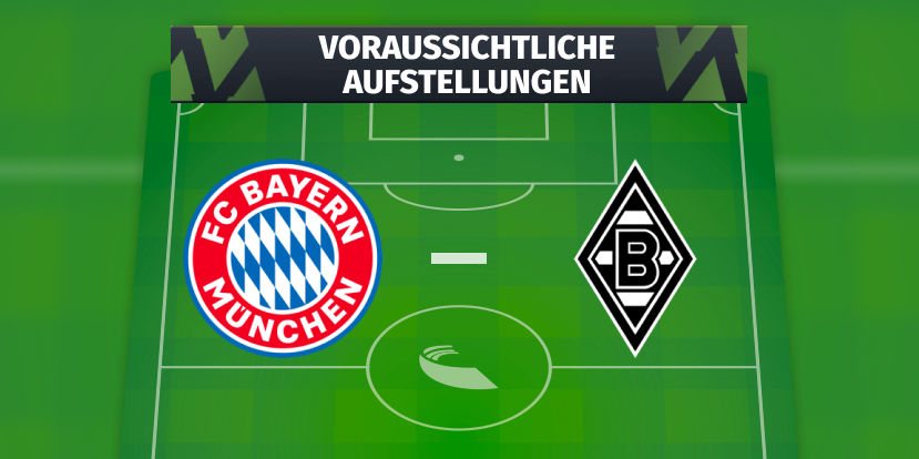 FC Bayern München - Borussia Mönchengladbach: Die voraussichtlichen Aufstellungen