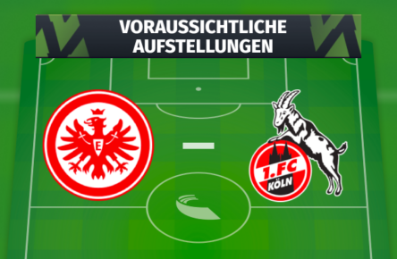 Eintracht Frankfurt - 1. FC Köln: Die voraussichtlichen Aufstellungen am 3. Spieltag