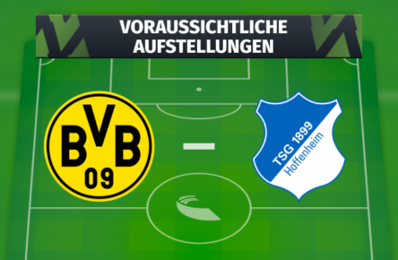 (BVB) Borussia Dortmund - TSG Hoffenheim: Die voraussichtlichen Aufstellungen