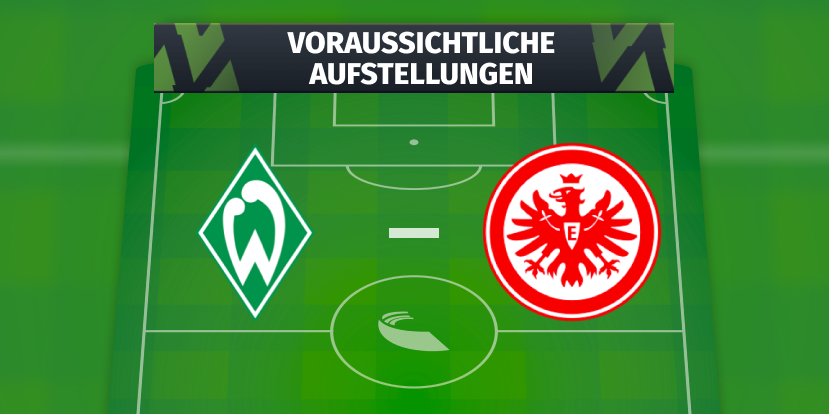 SV Werder Bremen - Eintracht Frankfurt: Die voraussichtlichen Aufstellungen
