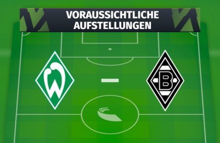 SV Werder Bremen - Borussia Mönchengladbach: Die voraussichtlichen Aufstellungen