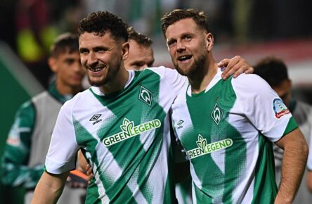 Nur Mitchell Weiser ist beim SV Werder Bremen besser: Niclas Füllkrug und Milos Veljkovic