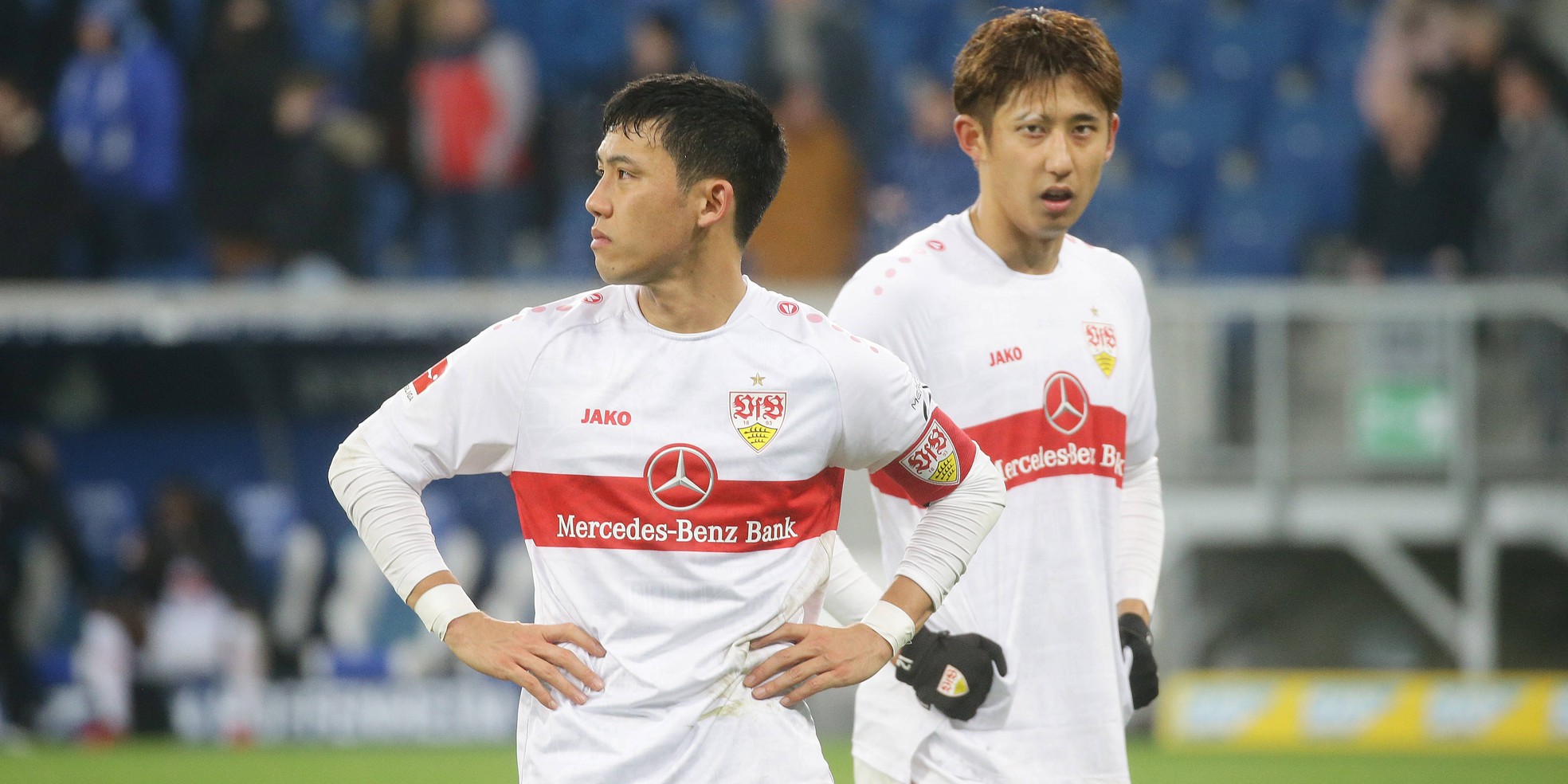 Wataru Endo und Hiroki Ito vom VfB Stuttgart