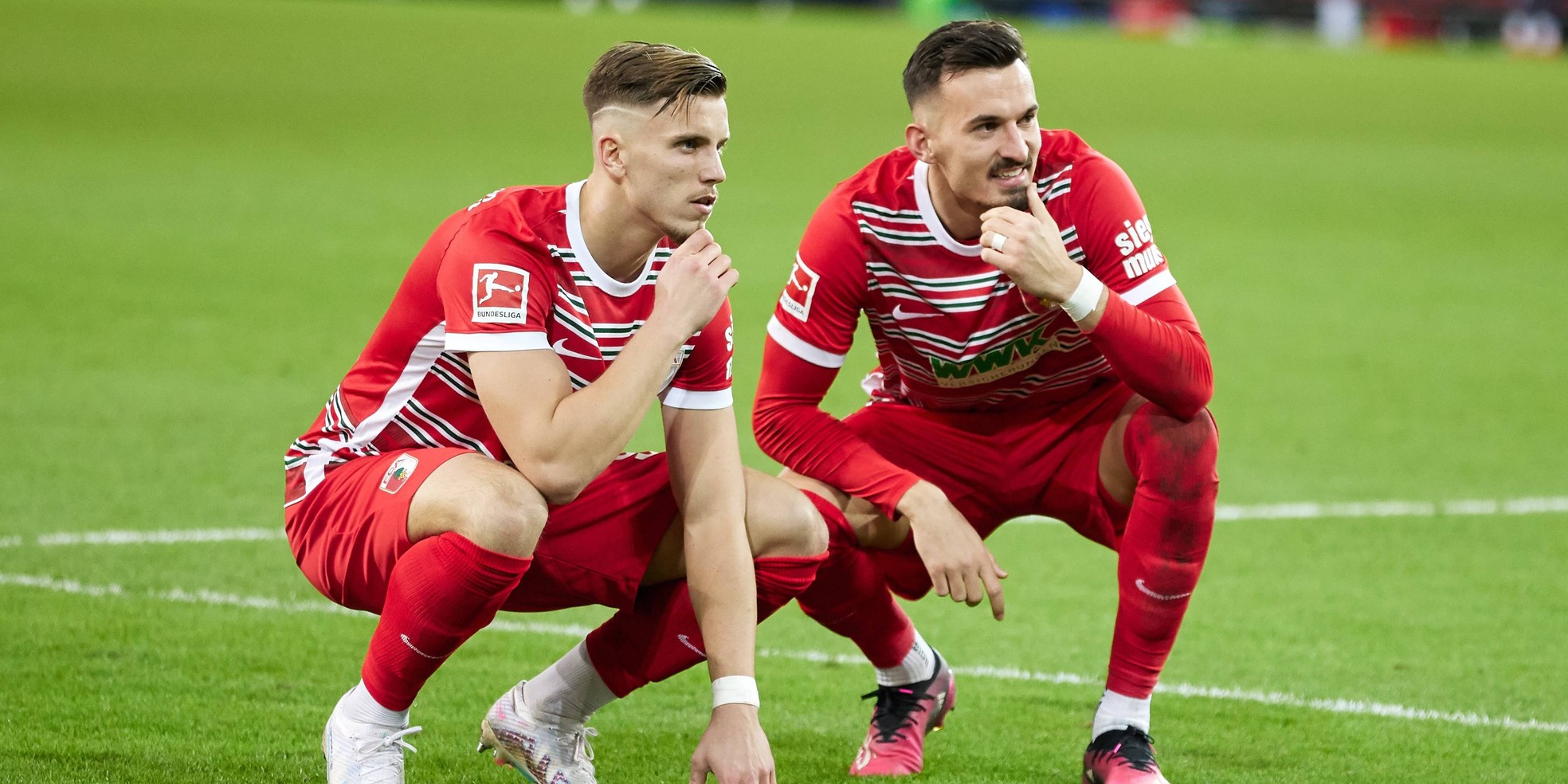 FC Augsburg: Ermedin Demirovic und Mergim Berisha